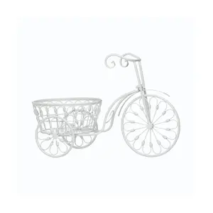 Zingz & Thingz White Bicycle Planter