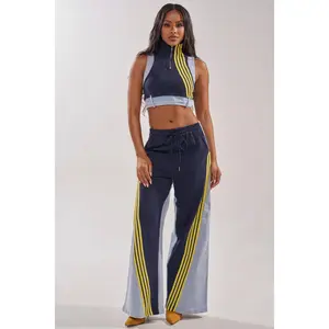 HEADS UP DENIM WIDE LEG JOGGER IN NAVY HEADS UP DENIM WIDE LEG JOGGER IN NAVY