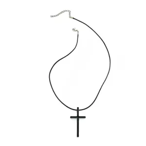 Rope Necklace Cross Pendant Necklace Perfect Gift for Retro Enthusiasts