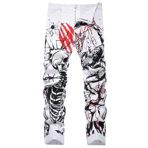 Men’s Fashion Printed Casual Long Pants — Denim Long Pants with a Cool Claw Print