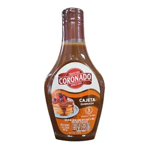 Coronado Cajeta Quemada Dulce de Leche de Cabra - Traditional Mexican Goat's Milk Caramel Spread & Topping, 660g, Gluten-Free, Perfect for Desserts & Pastries