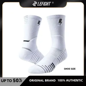LEFIGHT 3 pairs BED-23015  Basketball socks for men and women with high top breathability and sweat absorption, autumn and winter towel bottom anti slip sports training elite socks ankle  socks  volleyball kyrie  irving  socks Performance