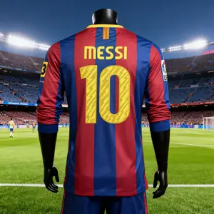 1011 Retro No.10 Long Slevees Soccer Jersey