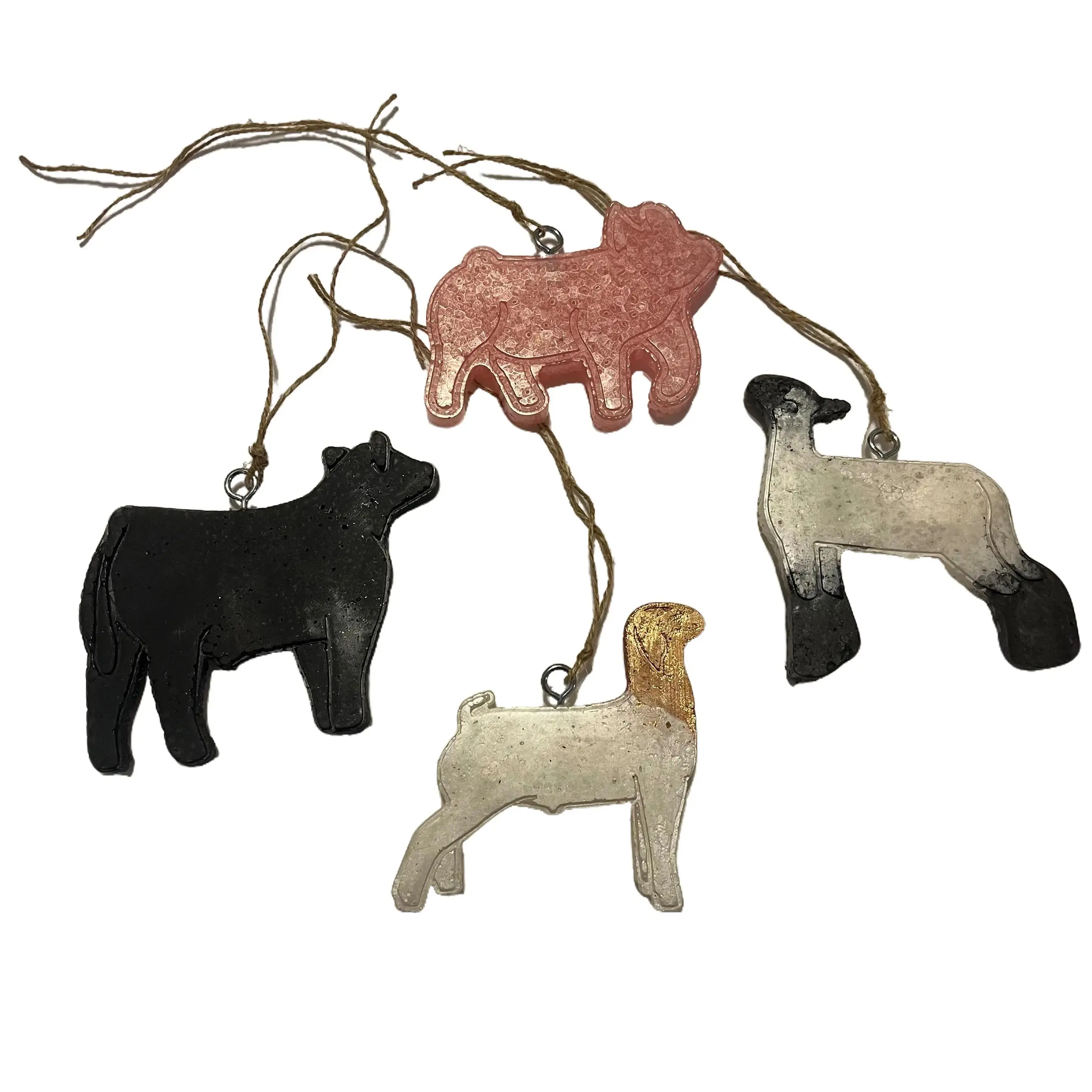 Livestock Stock Show 4h Animal Freshies, Steer, Heifer, Pig, Goat, Lamb, Sheep Air Freshener