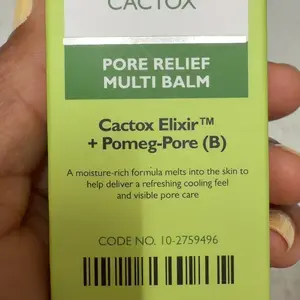 [Dr.Melaxin Official] CACTOX Multi Balm | Face & Body Stick for Pores, Chafing & Cooling Relief | Cactus Extract, Zinc PCA, Adenosine | Korean Skincare