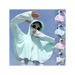 2026 Viral Women’s Sun Protection Jacket – UV Block Hoodie with Face Cover, Breathable Cooling Cape for Outdoor, Beach, Hiking