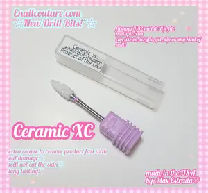 Ceramic XC bit Ceramic Nail File Drill Bit Professional 332 Rotary Burr for Nail Art Salon Extra Corse-XC Grit