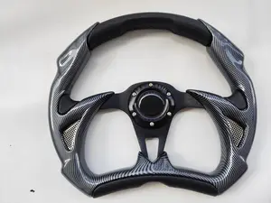 Black 14inch Polaris Slingshot Steering Wheel without Quick Release for Enhanced Control and Comfort