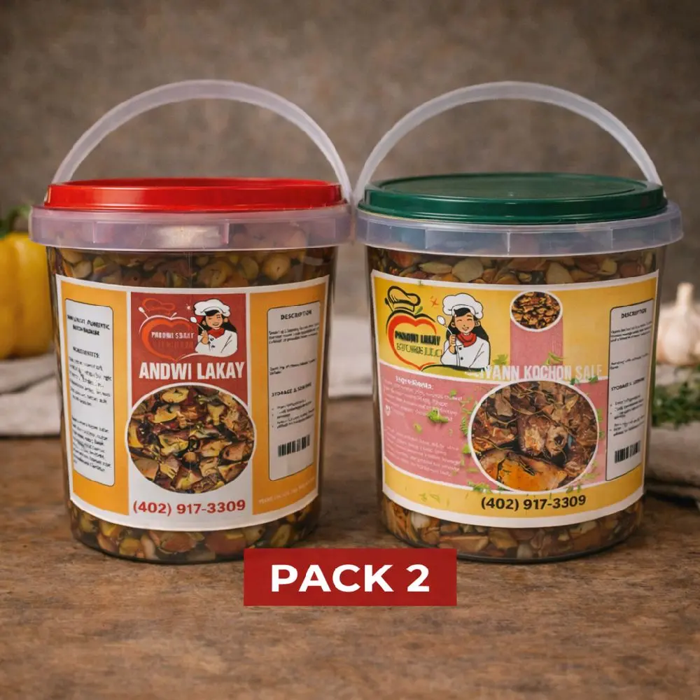 Pwodwi Lakay Store Set Andwi k Vyann kochon sale (pack of 2)