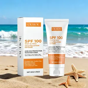 Airy & Lightweight Sunscreen Lotion SPF 100 High Protection Against UV Pollution Zero Shine Non Comedogenic Formula for All Skin Types