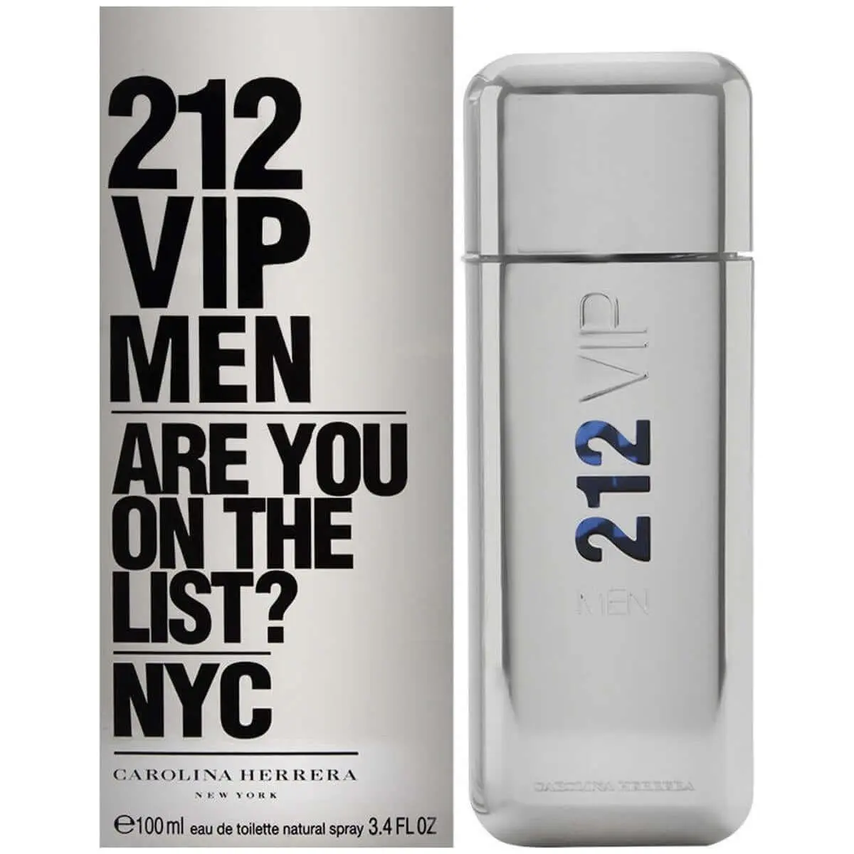 Carolina Herrera 212 VIP Men's Alcohol-Based EDT Cologne - Aromatic and Woody, Spicy, Zesty Masculine Scent with Vodka Ginger Blend, 3.4 fl oz, New In Box, Amber Intense Contains Alcohol Fragrance, Amber Intense Men's Fragrance