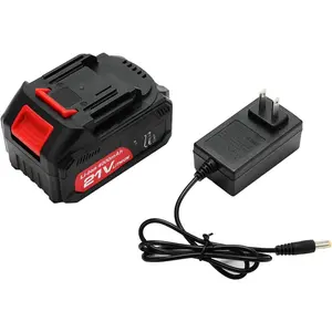 21v Lithium Battery - 4.0 Ah Battery with Charger Adapter Led Indicator Compatible with Leaf Blower 21v Lithium Battery - 4.0 Ah Battery with Charger Adapter Led Indicator Compatible with Leaf Blower