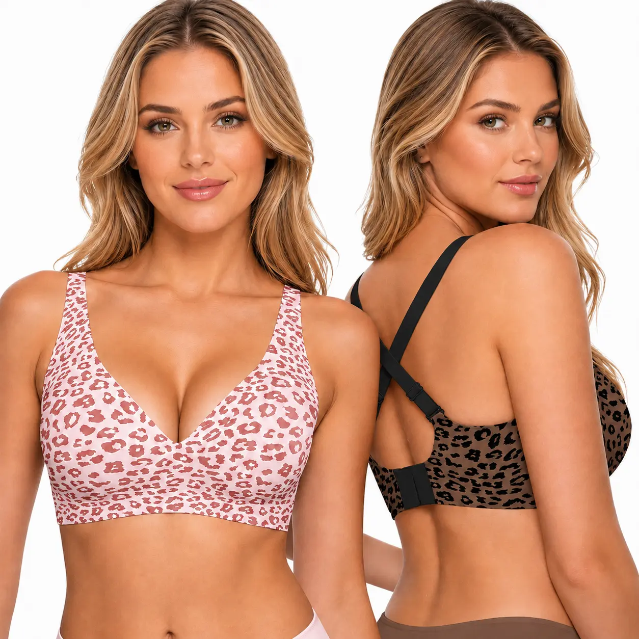 Women Jelly Bras Wirefree Full Coverage No Underwire Everyday Bras Comfortable Wireless Padded Tshirt Bra