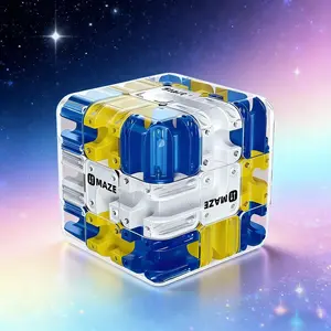 3D Ball Maze Cube Puzzle - Easter Gift, Valentine's Day Kids Exchange Gift, Educational Logic Cube for Kids, Parent-Child Battle Game, Stress Relief Toy for Logical Thinking Training
