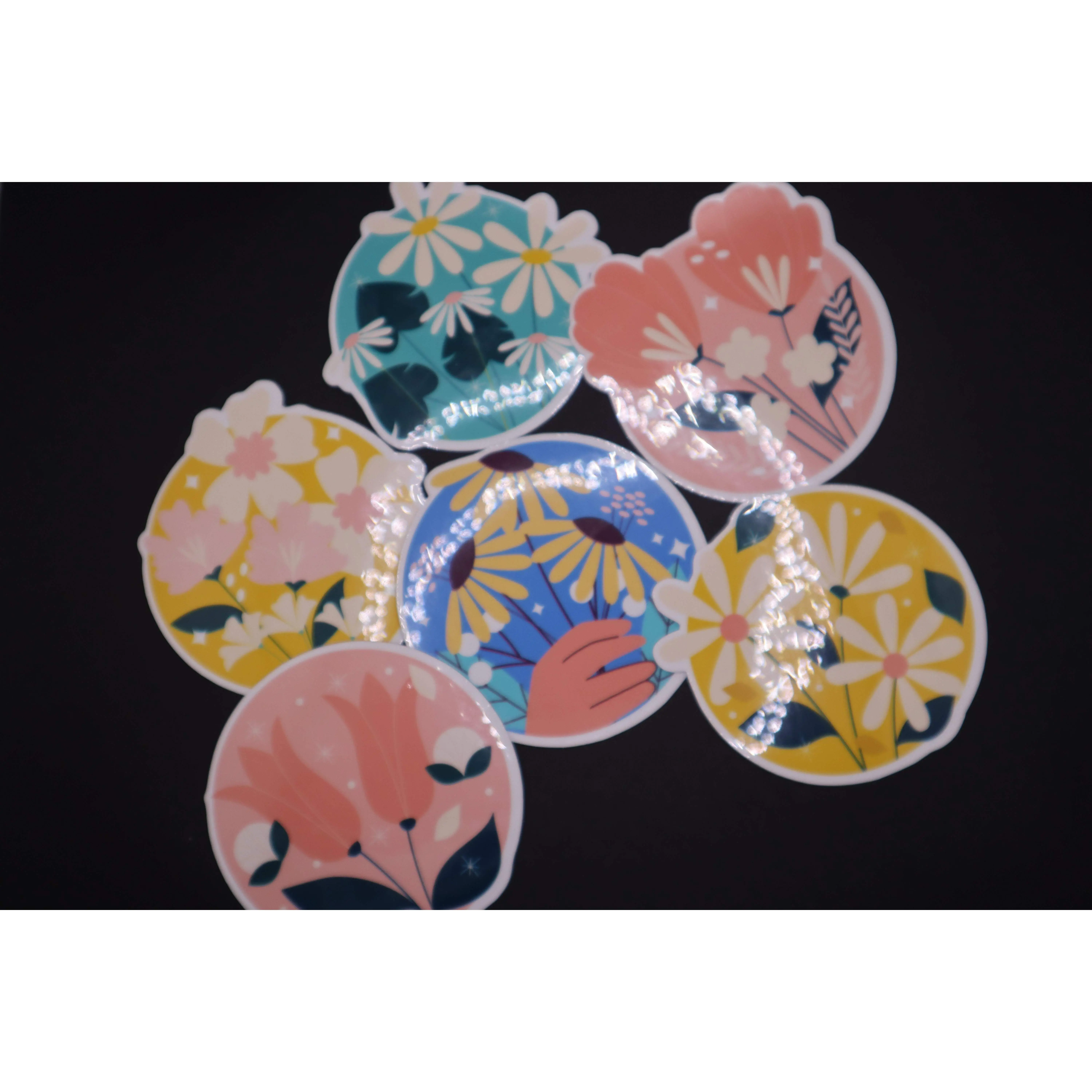 Floral Circles Sticker Pack