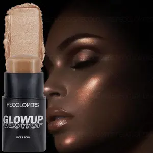 1PC Pearlescent Glitter Highlighting Stick, Prismatic Glow Highlighter, Soft Texture, Long-lasting Shine, Naturally Brightens Face Contours and Highlighter Makeup, Waterproof, Suitable for Face, Body, Suitable for Music Festivals, Wedding Parties