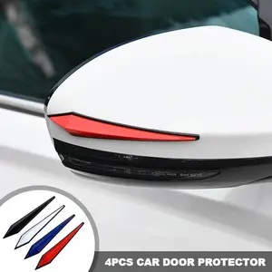 4Pieces 3D Sticker Car Door Protector Garage Rubber Wall Guard Bumper Safety Parking Wall Protection Car-styling Car Accessories Universal Car Sticker, Sticker for Cars