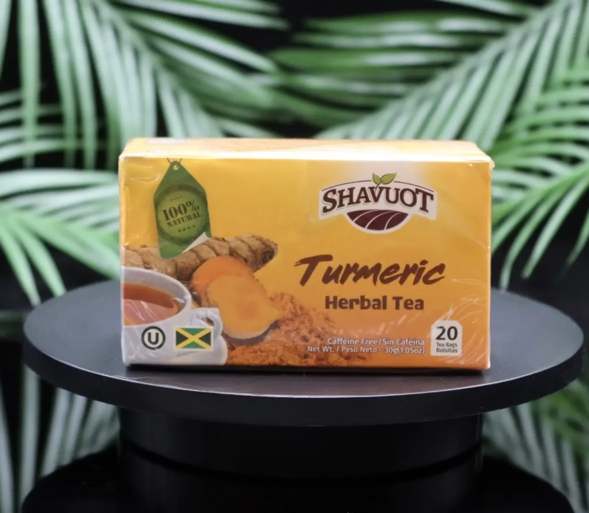 Shavuot Tumeric Herbal Tea, Curcuma, Caffeine Free