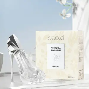 Stiletto-Shape EDP Perfume (1.01oz Alcohol-Based, Formaldehyde-Free) - White Tea, Pepper & Musk with Floral Notes, Crystal Clear Bottle | Long-Lasting Scent | Romantic Gift for Valentine's Day & Birthdays