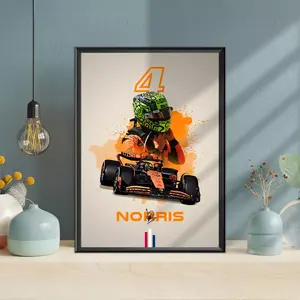 Lando Norris, Formula 1, F1 Merch, McLaren, Poster, Print, Wall Art