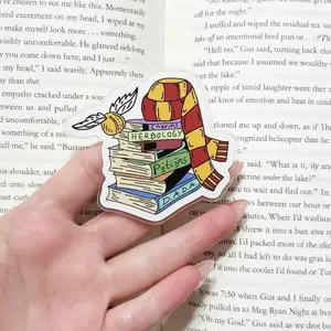 Magic School Books Phone Grip, Wizard Student Textbook Stack Holder, Golden Flying Ball Accessory, Red and Gold Scarf Phone Stand, Herbology and Potions Class Gift, Witchy Academy Topper