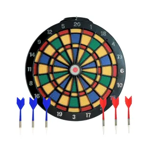 14-Inch Safety Dart Set with 6 Darts, Plastic Dart Board, Soft Tip Darts, Ultra-Thin Spider, Safe for Pets and Older Children, Indoor Decoration, Party Game, Outdoor Waterproof, Portable Game, Entertainment Dartboard, Darts Sets