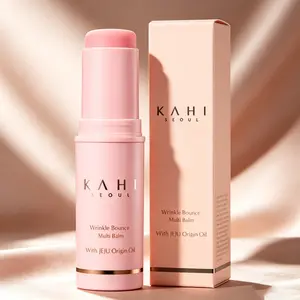 KAHI Wrinkle Bounce Multi Balm Stick, Salmon PDRN & Collagen Infused All-in-One Skincare Stick, Enriched with Jeju Fermented Oil, Anti-Aging Hydrating Repair Balm for Face, Lips & Neck, Boost Dewy Skin Radiance