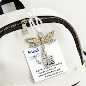 Friendship Gift Butterfly Pendant Necklace, Butterfly Chain, Thank You Best Friend Charm Jewelry, Home Decor Hanging Ornament, Perfect for Birthdays
