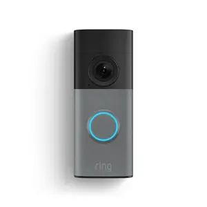 Ring Wired Smart Doorbell 2K Video Two-Way Talk Speckled Grey