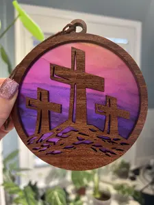 Easter Crosses Suncatcher for Sunny Window