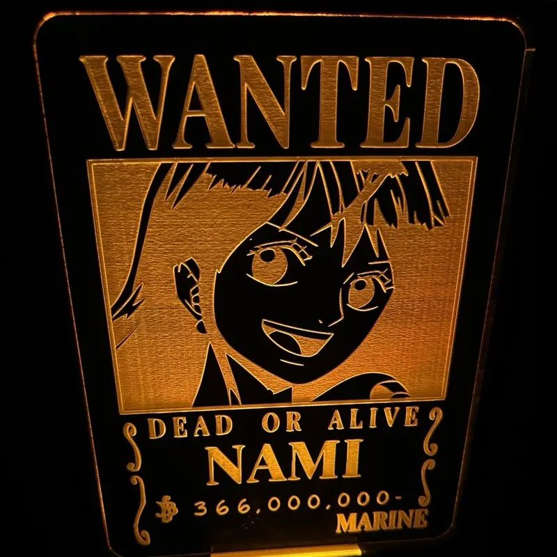 Wanted Poster Led Sign for Desks or Display Decor, USB Powered for Collector Bedroom Bar Store Birthday Gifts Christmas Home