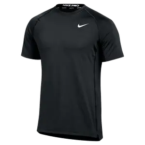 Nike Men's Pro Slim SS Training Top Dri-FIT Technology Breathable Mesh Lightweight Stretch Fabric Crew Neck