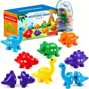 Children Early Education Dinosaur Letter Matching Unicorn Math Toy, Math Learning Tools, Math Teaching Aid, Montessori Learning Aids for Kindergarten, Educational Toys for Kids