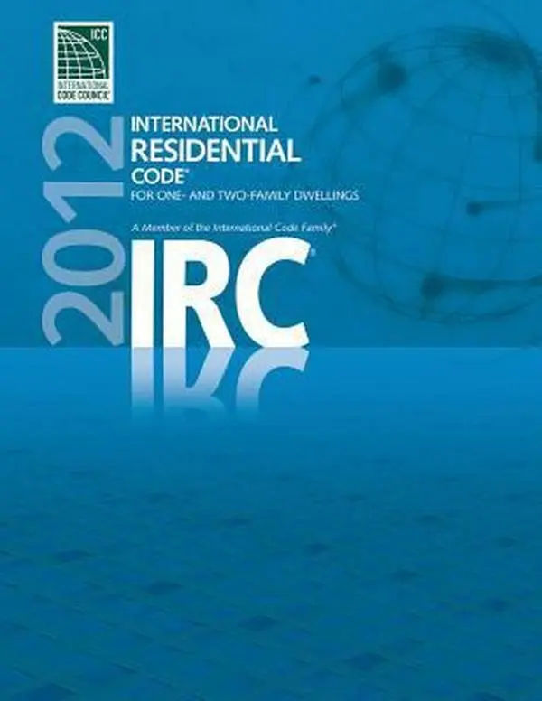 USED Book - International Residential Code for One- and Two- Family Dwellings 2012 (International Code) by International Code Council (Paperback) - english