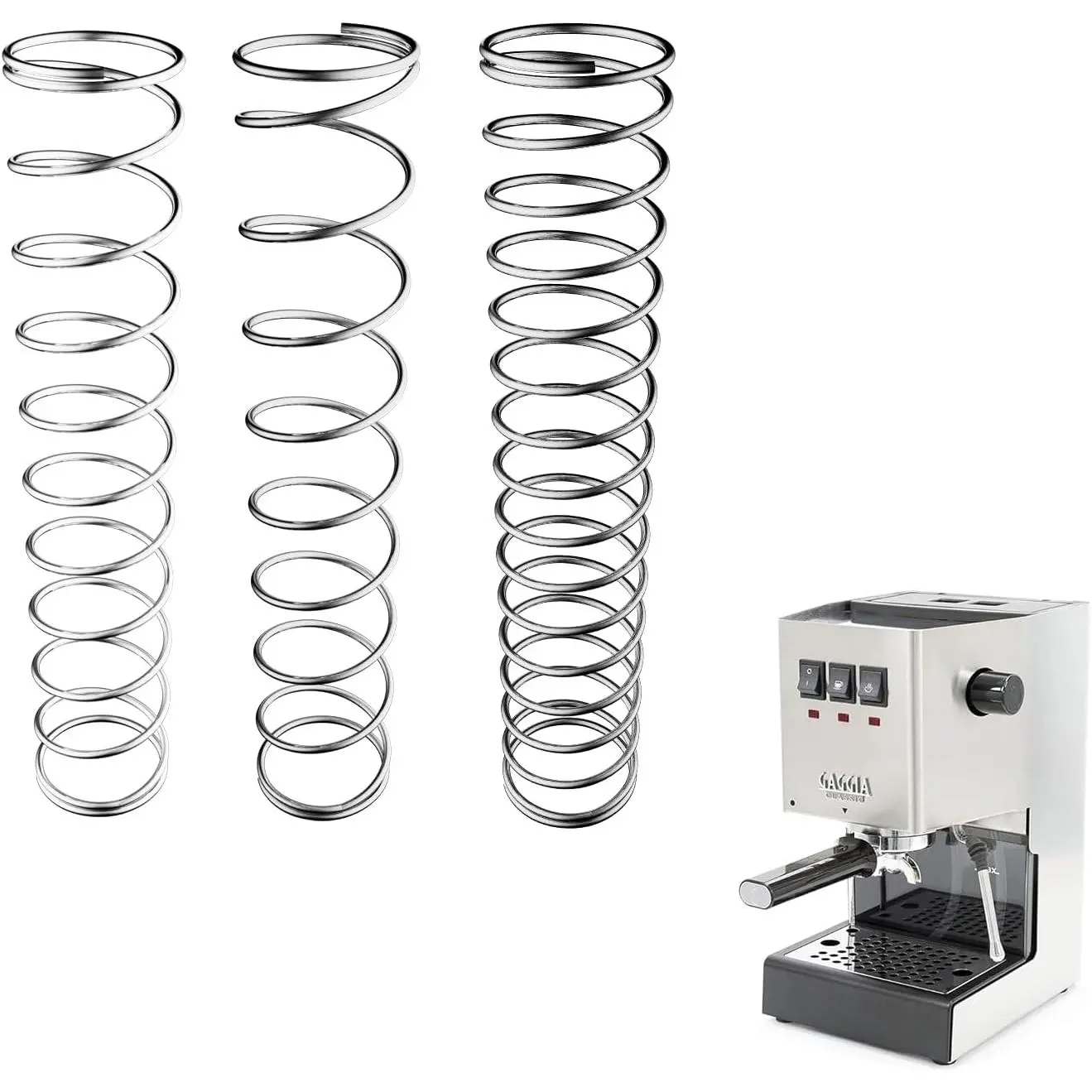 UHIWALKER Espresso Machine Spring Compatible with Gaggia Classic 9 Bar 8Bar 6.5 Bar Opv Coffee Machine Kits for Gaggia Classic Pro Opv Mod Springs Parts Replacement Accessories