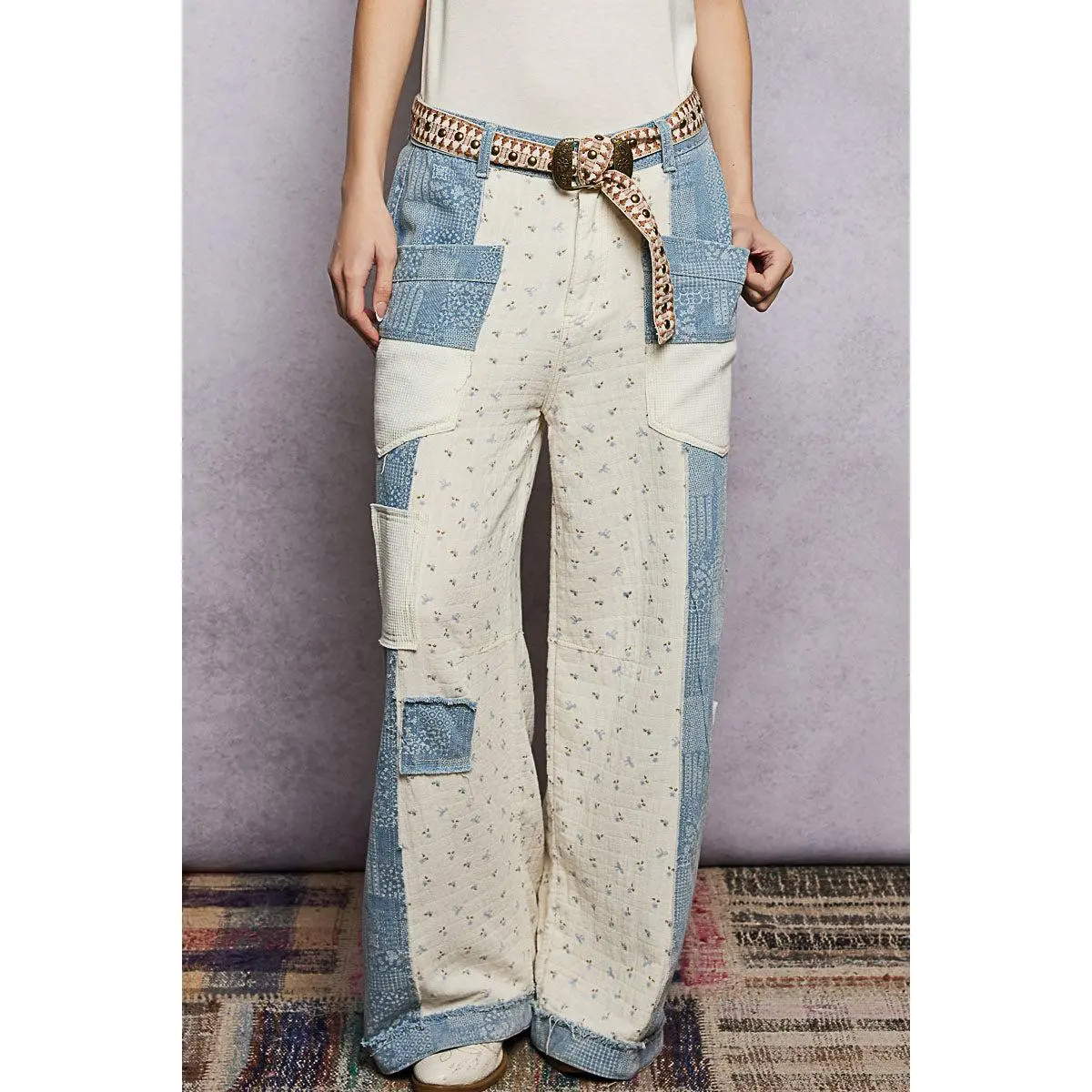 Tiffany Bow Denim Pants