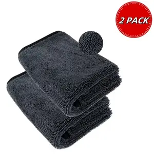 2 Pack Microfiber Towels for Cars Drying, Extra Large Super Absorbent Cleaning Cloth, Auto Detailing Ultra Soft, Lint-Free, Streak-Free 600GSM, 24'' x 35'', Great for Cars, Trucks, SUVs, RVs, Motorcycles