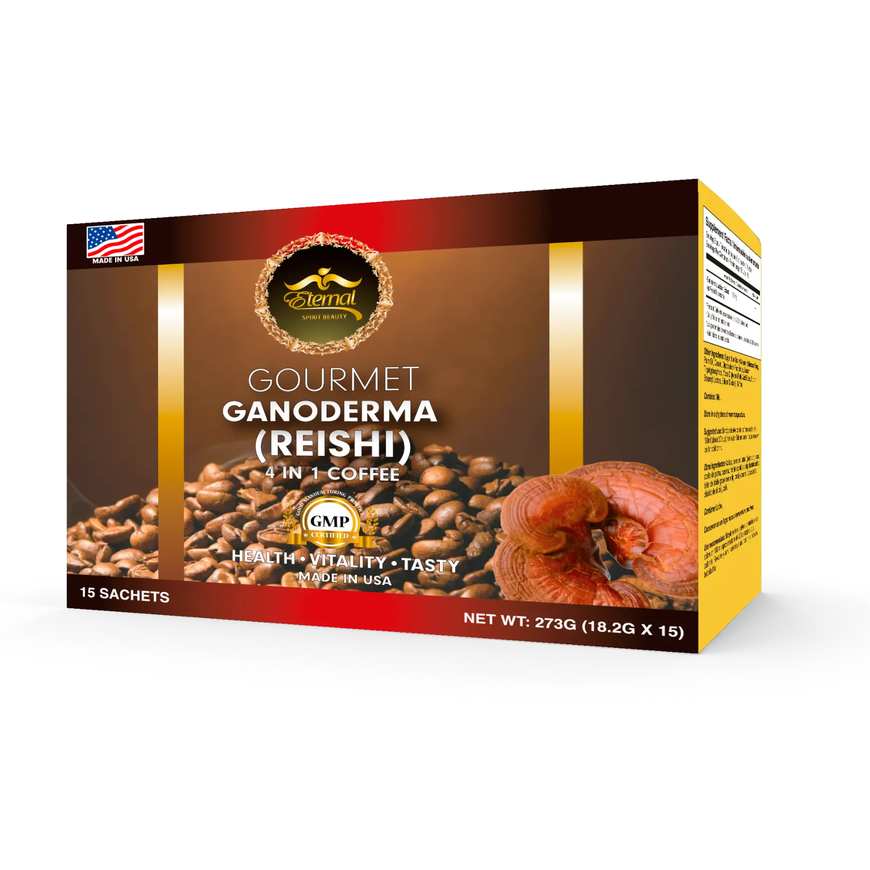 ETERNAL COFFEE GANODERMA 4 IN 1 REISHI BEVERAGE Instant