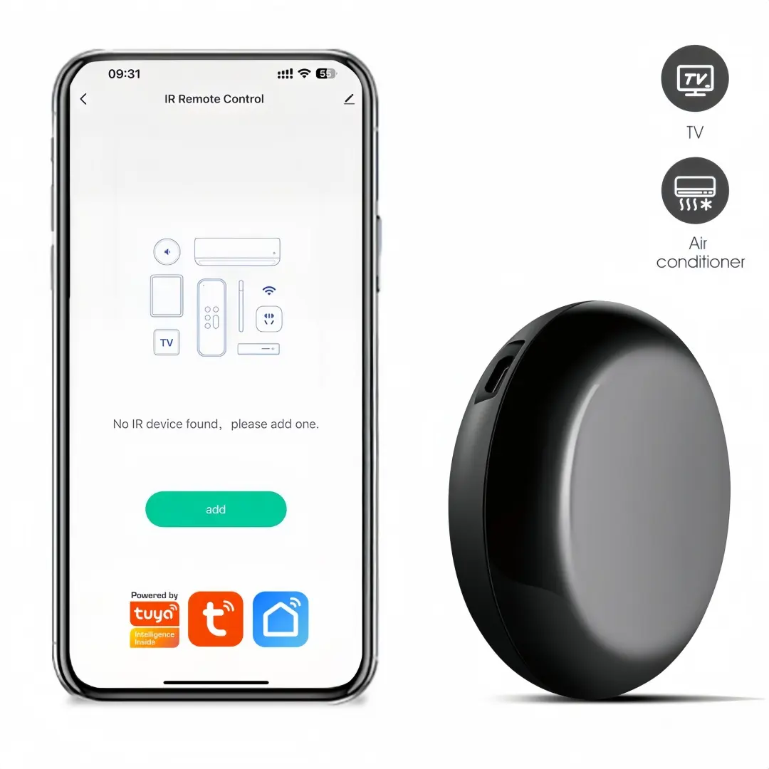 TUYA WiFi Smart IR Remote Controller Smart Home Universal Remote Blaster, Smart App Controlled, One for All Control AC TV DVD CD AUD SAT etc,Compatible with Alexa and Google Assistant,Smart Life APP,No Hub Required