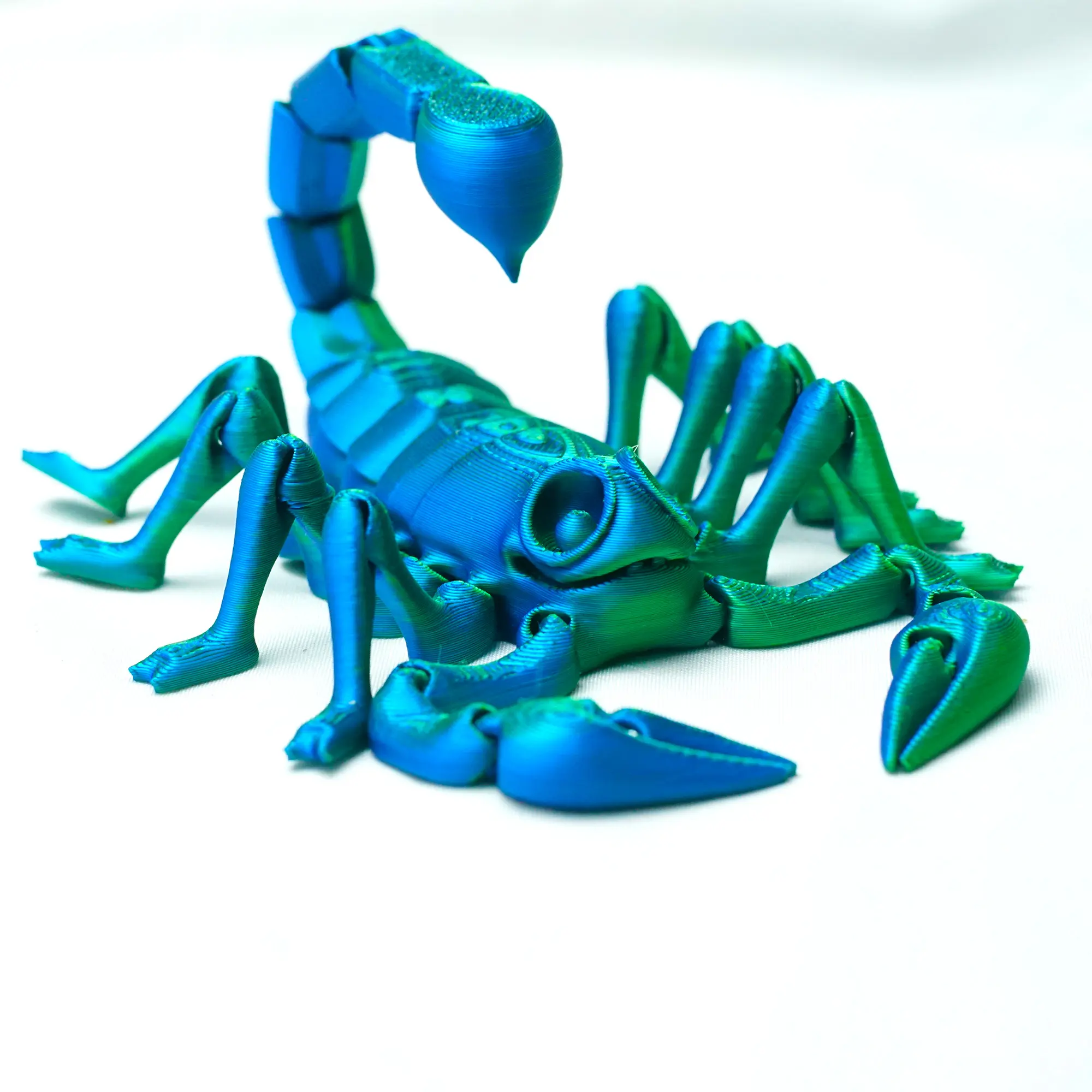3D Printed Scorpion Shape Articulated Animal Figurine - Flexible Joint Modern Multi-Functional Home Office Ornaments, Creepy Cute Desktop Decor Gift