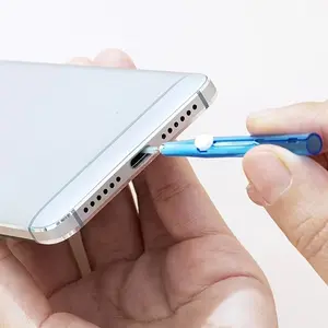 16pcs Retractable Cleaner Kit for Phone, Multi-functional Phone and Earphone Cleaning Kit, Cell Phone Cleaning Repair & Recovery Phone and Pad Charging Port, Cables for IPhone, and Connectors, Easy To Store and Carry Design