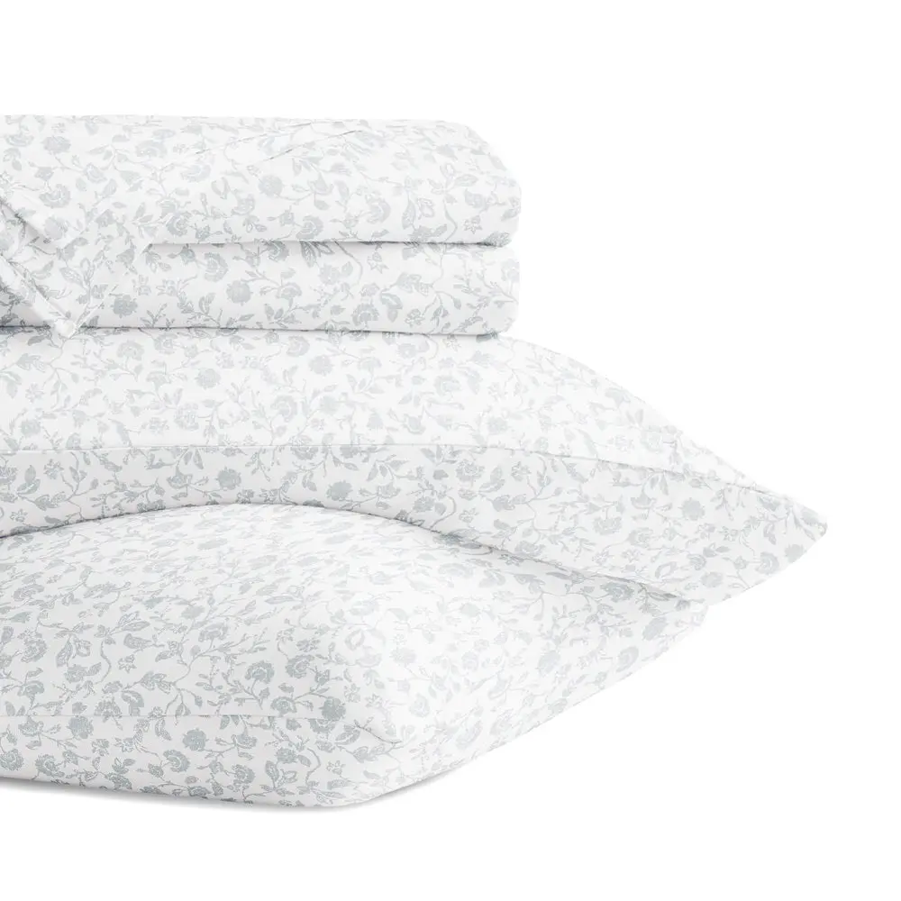 Rustic Jacobean 4-Piece Long Staple Cotton Sheet Set