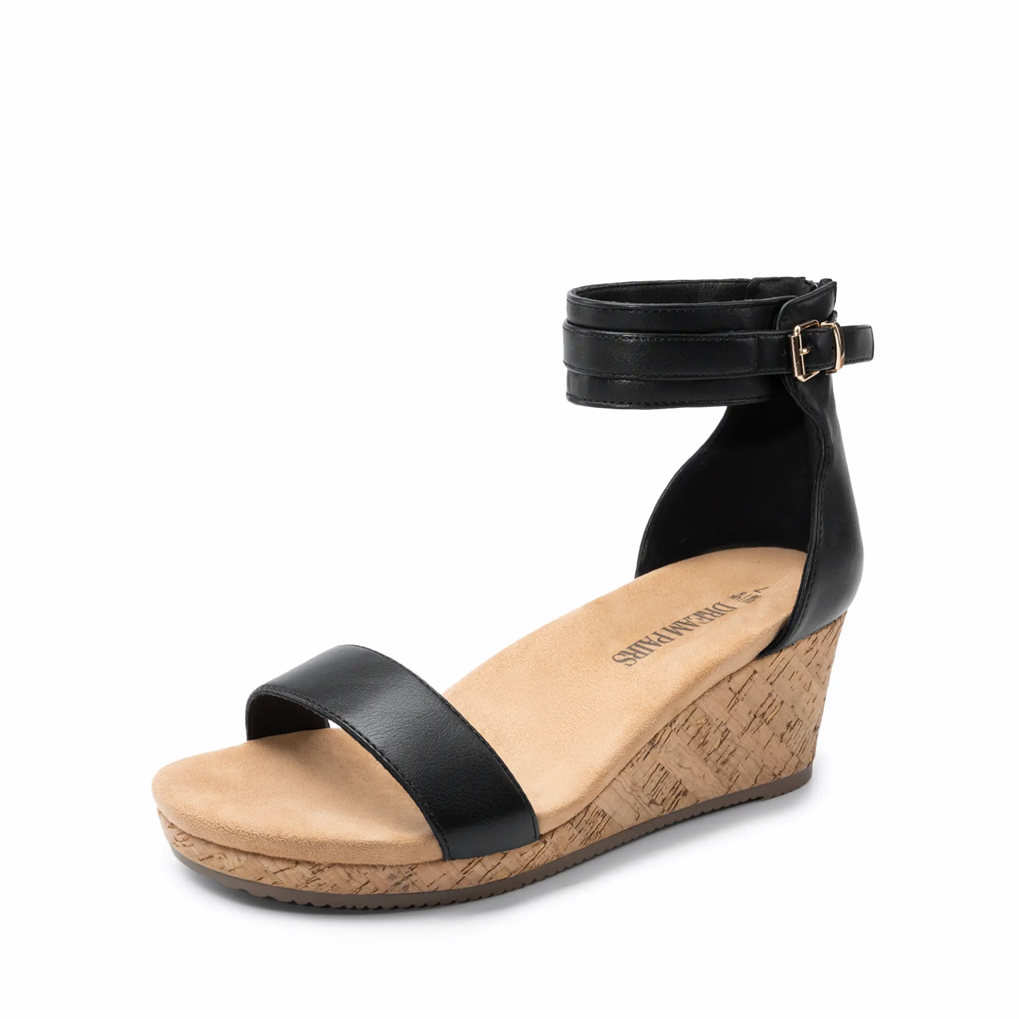 Dream Pairs Women's Stylish Platform Wedge Sandals, Comfortable Open Toe Ankle Strap Heels for Party Wear & Weddings, Elegant Party Shoes, Fashionable Platform Sandals, Footwear, Women's Sandals