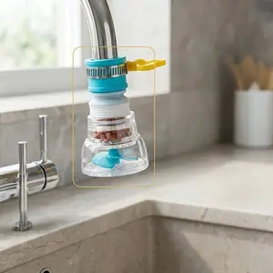 1PC Adjustable Rotating Faucet Extender for Men Women Kitchen Sink Sprayer Bathroom Shower Head Garden Hose Nozzle Water Saving Tool Waterfall Kitchen Faucet Faucet Sprayer Attachment