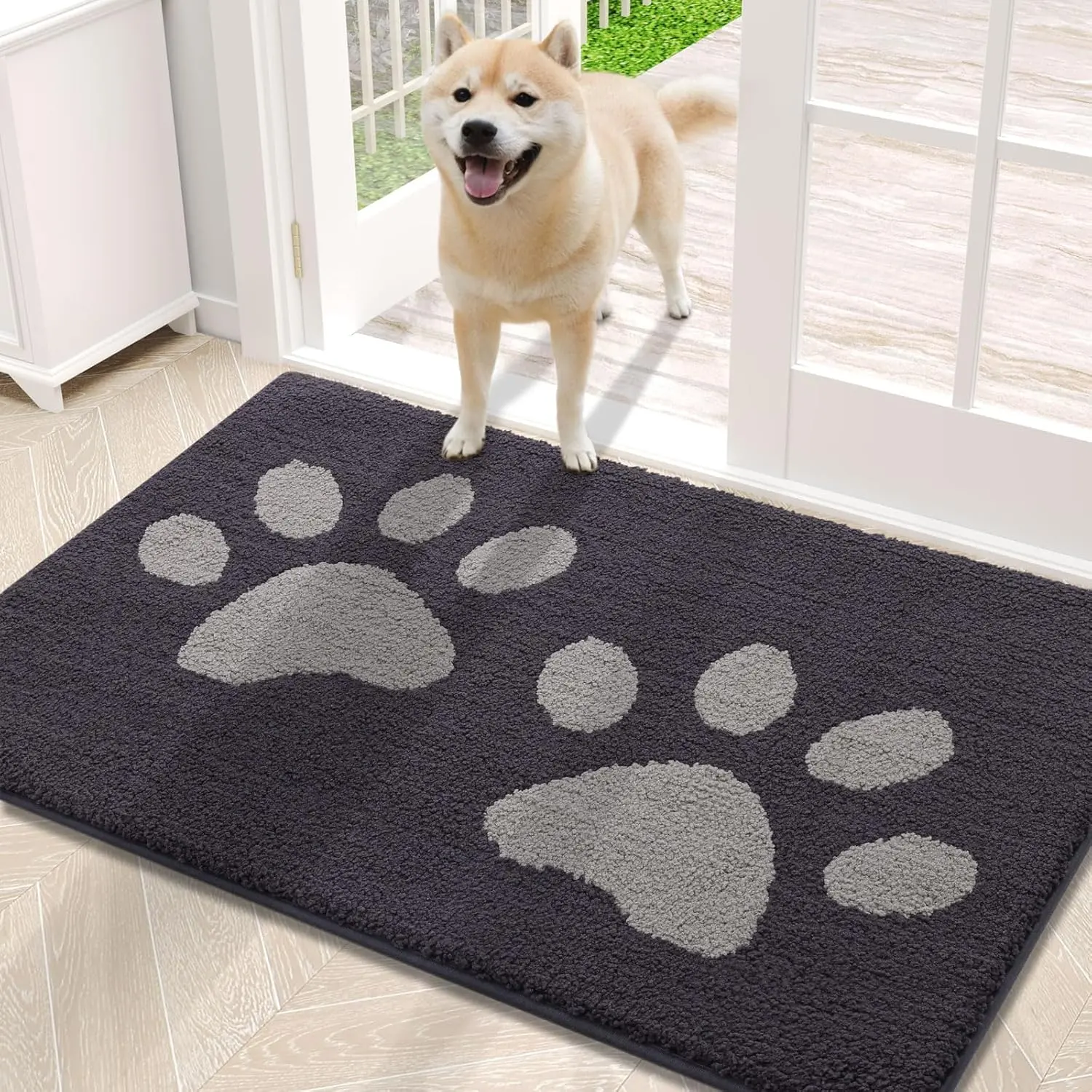 For Dogs Non Slip Dog Mat Absorbent Dog Bowl Mat Non-Slip And Quick Drying  Dorai
