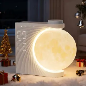 Alarm Clock for Heavy Sleeper, 10 Natural Sleep Sounds, Digital Dimmable Clock With 10 RGB Light, Dual Alarm & Snooze, Ideal Gifts