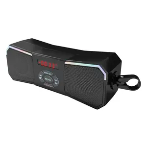 Korbros Motorcycle Handlebar Wireless Stereo Speaker - 12V, Integrated MP3 Player, AUX-in + USB + FM Radio