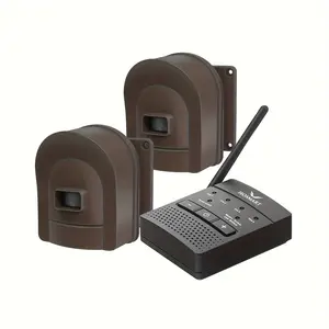 2024 1/2 Mile Hosmart Driveway Alarm System - Advanced Wireless Motion Sensor Alert System for Enhanced Security and Real-Time Detection - Weatherproof Outdoor Detector with Long-Range Coverage