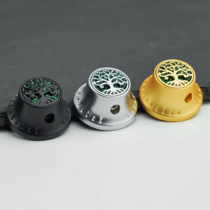 Guyker CKB033 Control Knob Tree of Life Bell Shape 6.3mm for Electric Guitar & Bass 1PC