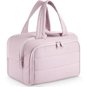 4-in-1 Puffy Travel Toiletry Bag for Women – Large Capacity Makeup Organizer with 4 Compartments, Wet/Dry Separation, Lightweight Waterproof Fabric& Anti-Spill Design, Multi-Functional Cosmetic Bag for Travel, Gym, Bathroom, Gift tts outdoorfun tool